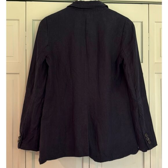 Talbots 100% linen classic single button blazer 4 - Picture 7 of 8